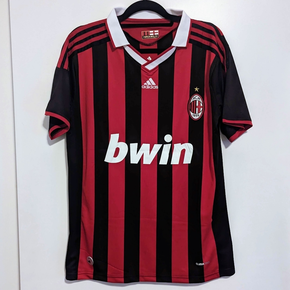 AC Milan Ronaldinho #80 Jersey 2009/10 Home Red Black